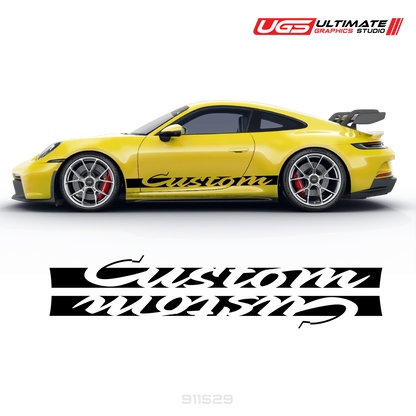 Retro Side Graphics to fit Porsche Carrera