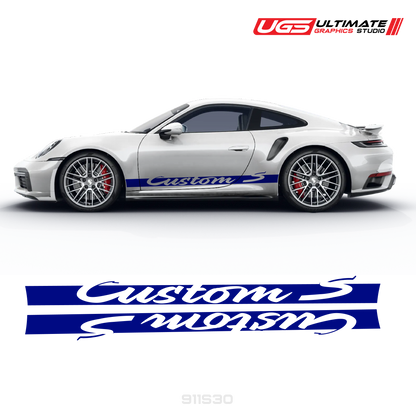 Side Graphics Fit Porsche Turbo S
