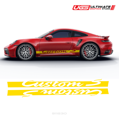 Side Graphics Fit Porsche Turbo S