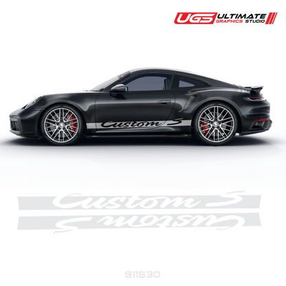 Side Graphics Fit Porsche Turbo S