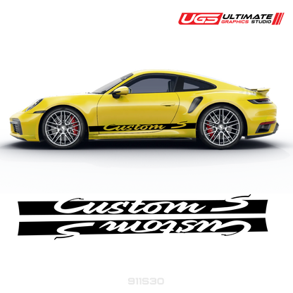 Side Graphics Fit Porsche Turbo S