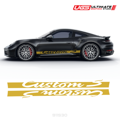 Side Graphics Fit Porsche Turbo S