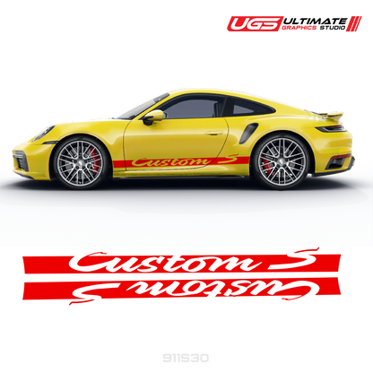 Side Graphics Fit Porsche Turbo S