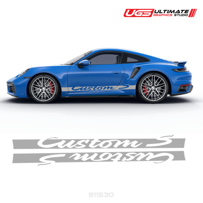 Side Graphics Fit Porsche Turbo S