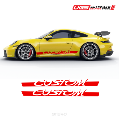 Accent Graphics to fit Porsche 911 GT3