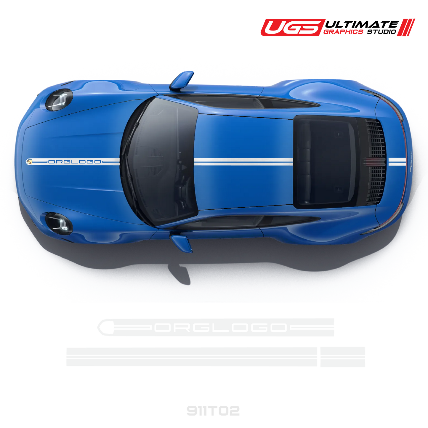 Racing Decals Graphics top for Porsche Models