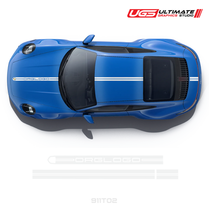 Racing Decals Graphics top for Porsche Models