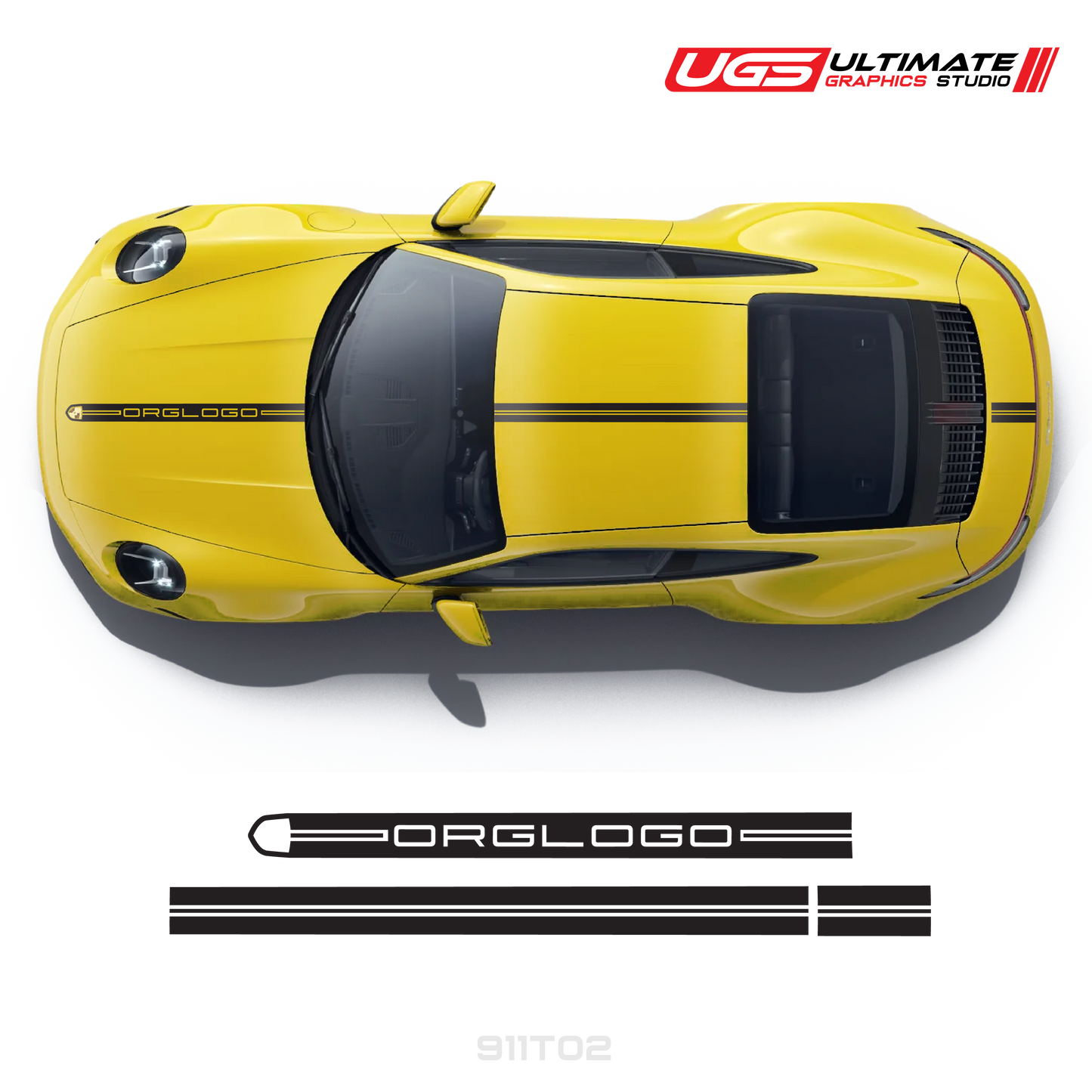 Racing Decals Graphics top for Porsche Models