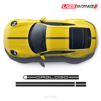 Racing Decals Graphics top for Porsche Models