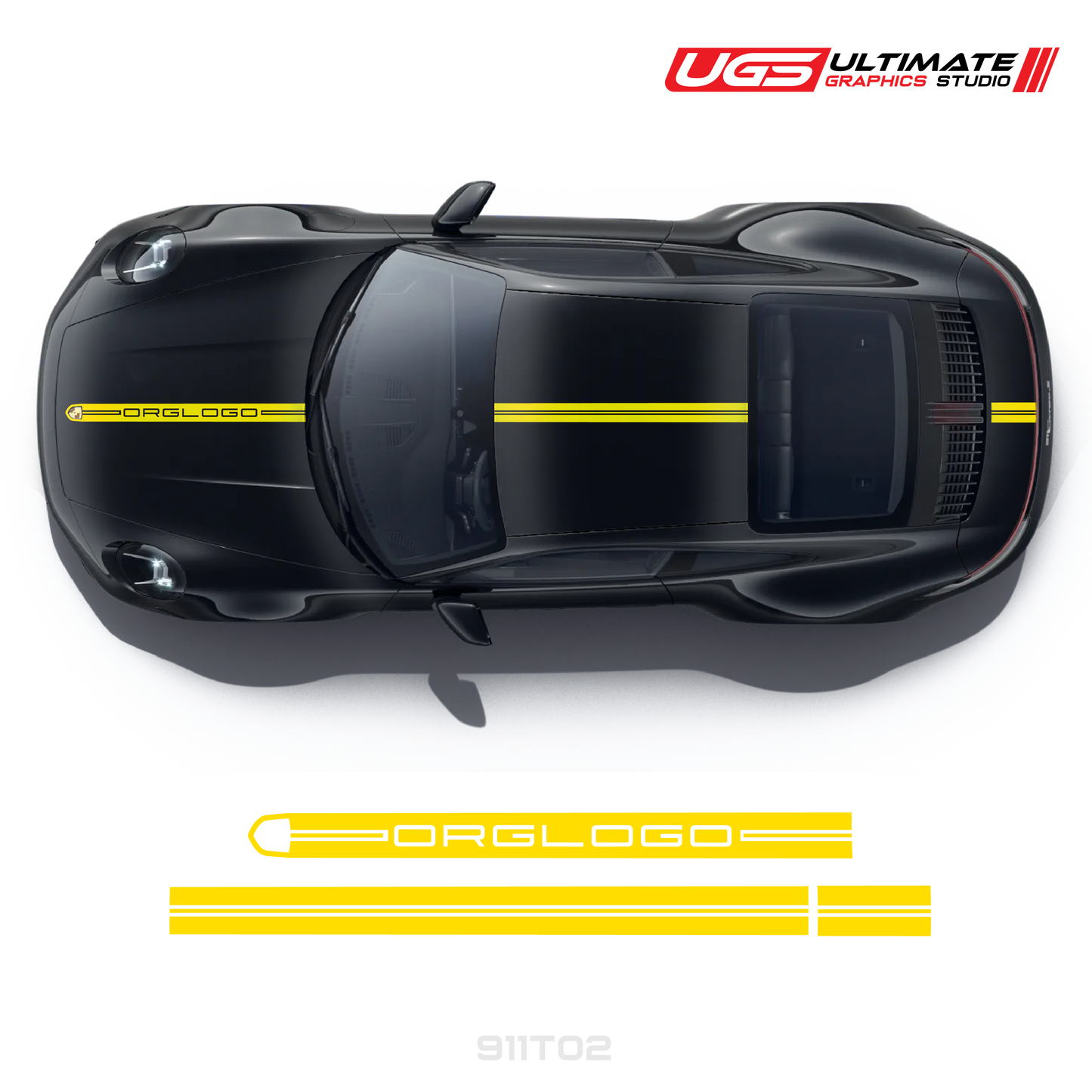 Racing Decals Graphics top for Porsche Models