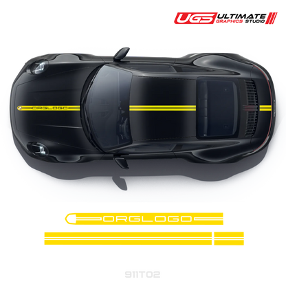 Racing Decals Graphics top for Porsche Models