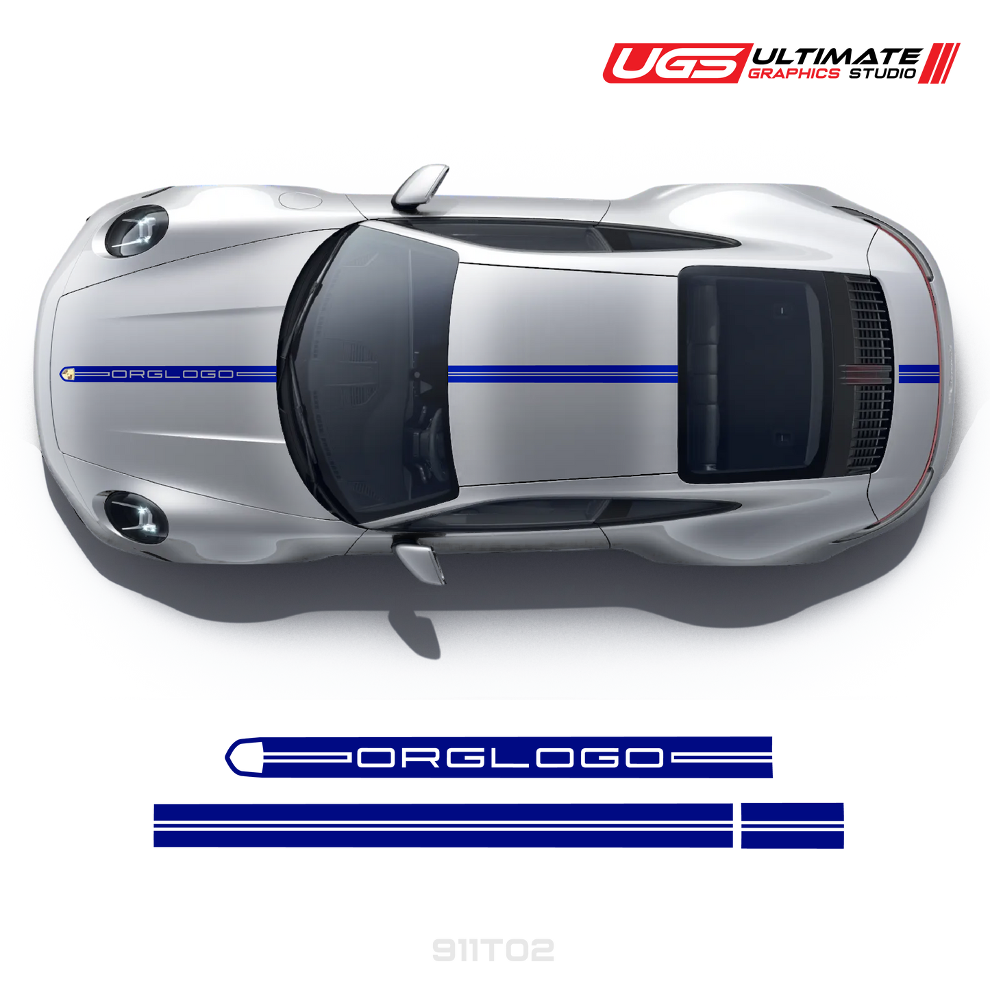 Racing Decals Graphics top for Porsche Models