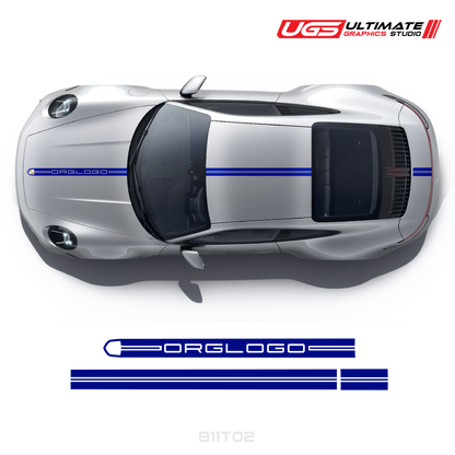 Racing Decals Graphics top for Porsche Models