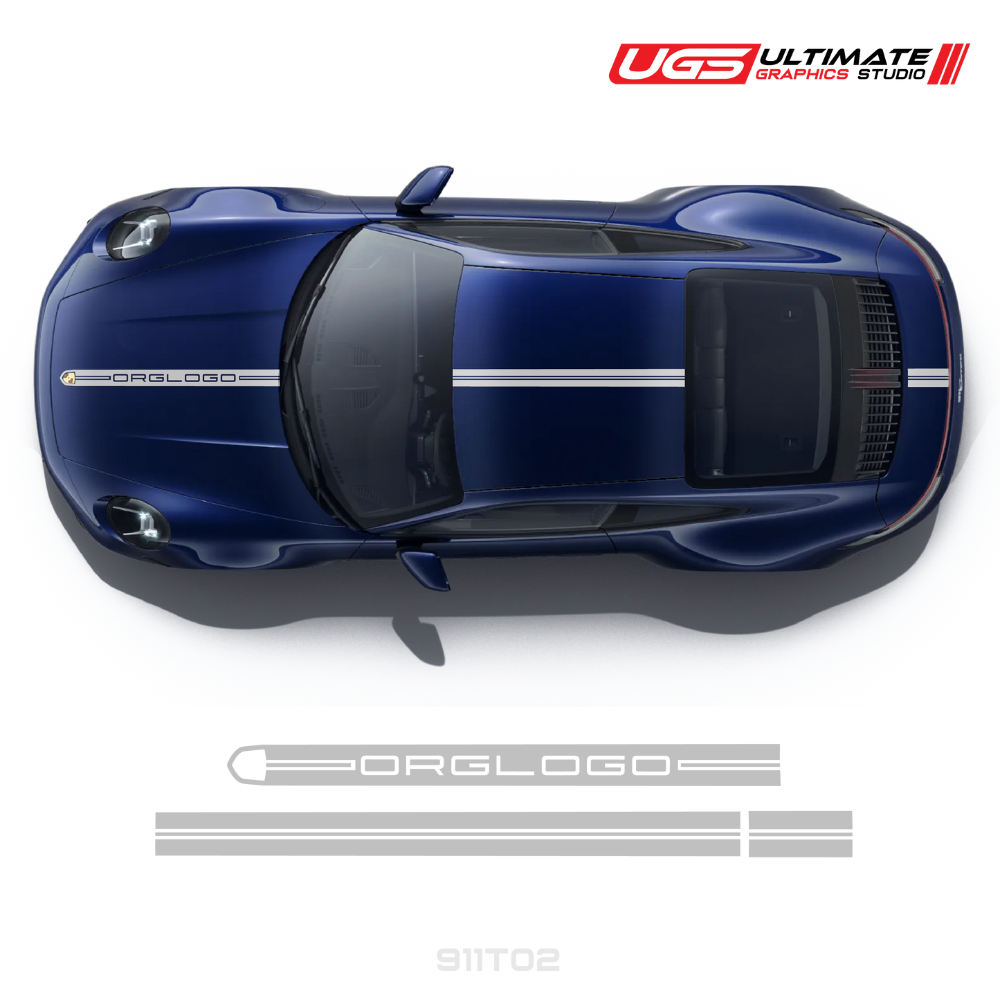 Racing Decals Graphics top for Porsche Models