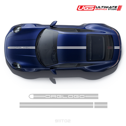 Racing Decals Graphics top for Porsche Models