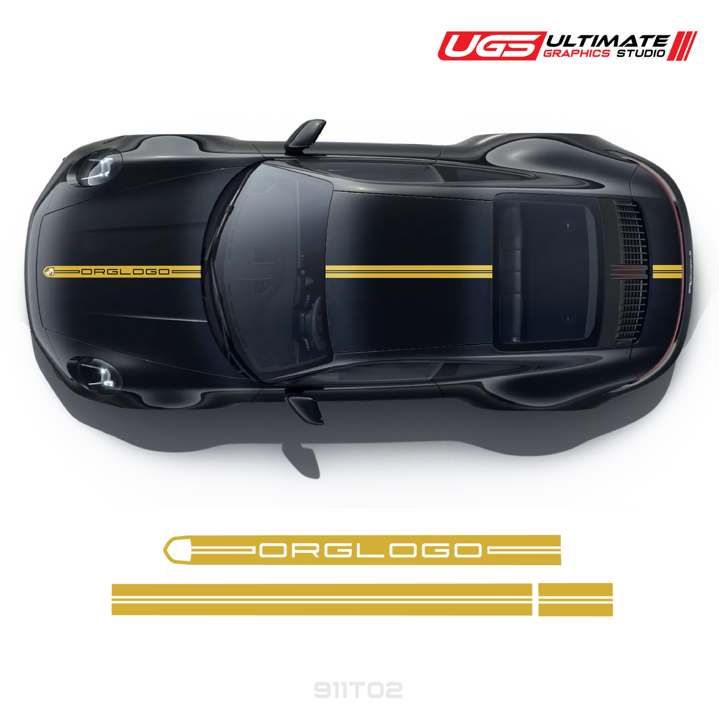 Racing Decals Graphics top for Porsche Models