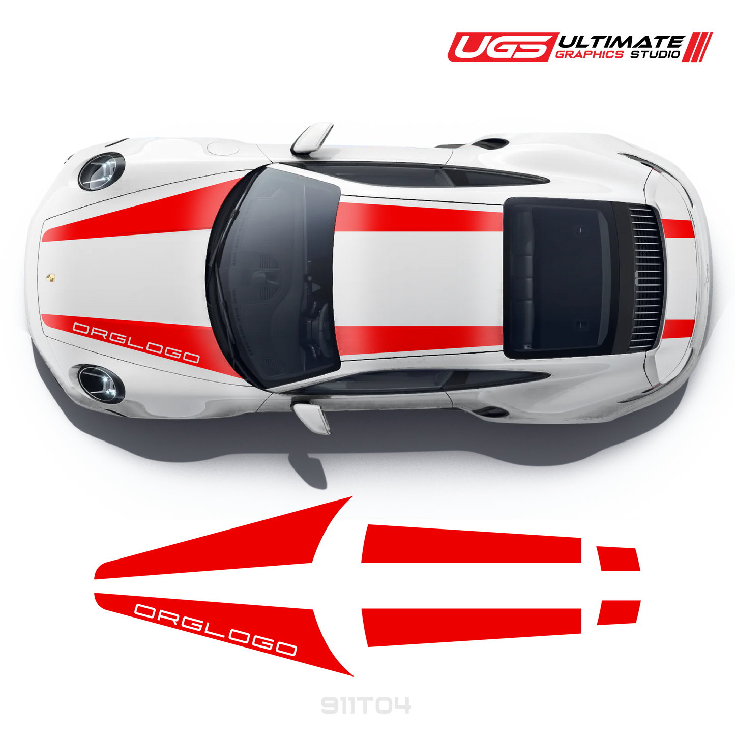 Top Dual Racing Graphics fits Porsche 911