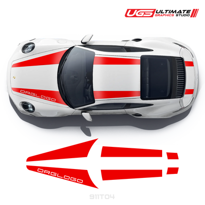 Top Dual Racing Graphics fits Porsche 911