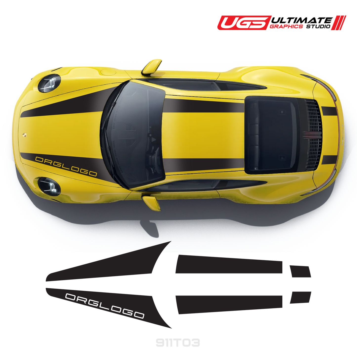 Top Dual Racing Graphics fits Porsche 911