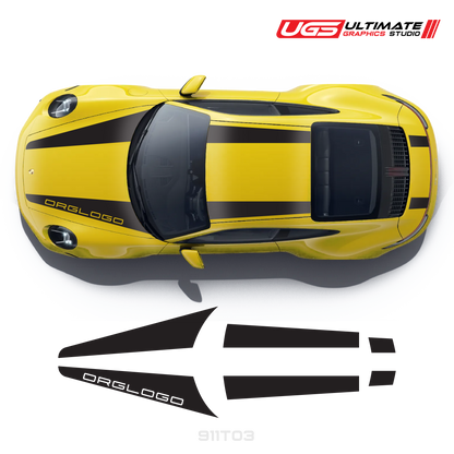 Top Dual Racing Graphics fits Porsche 911