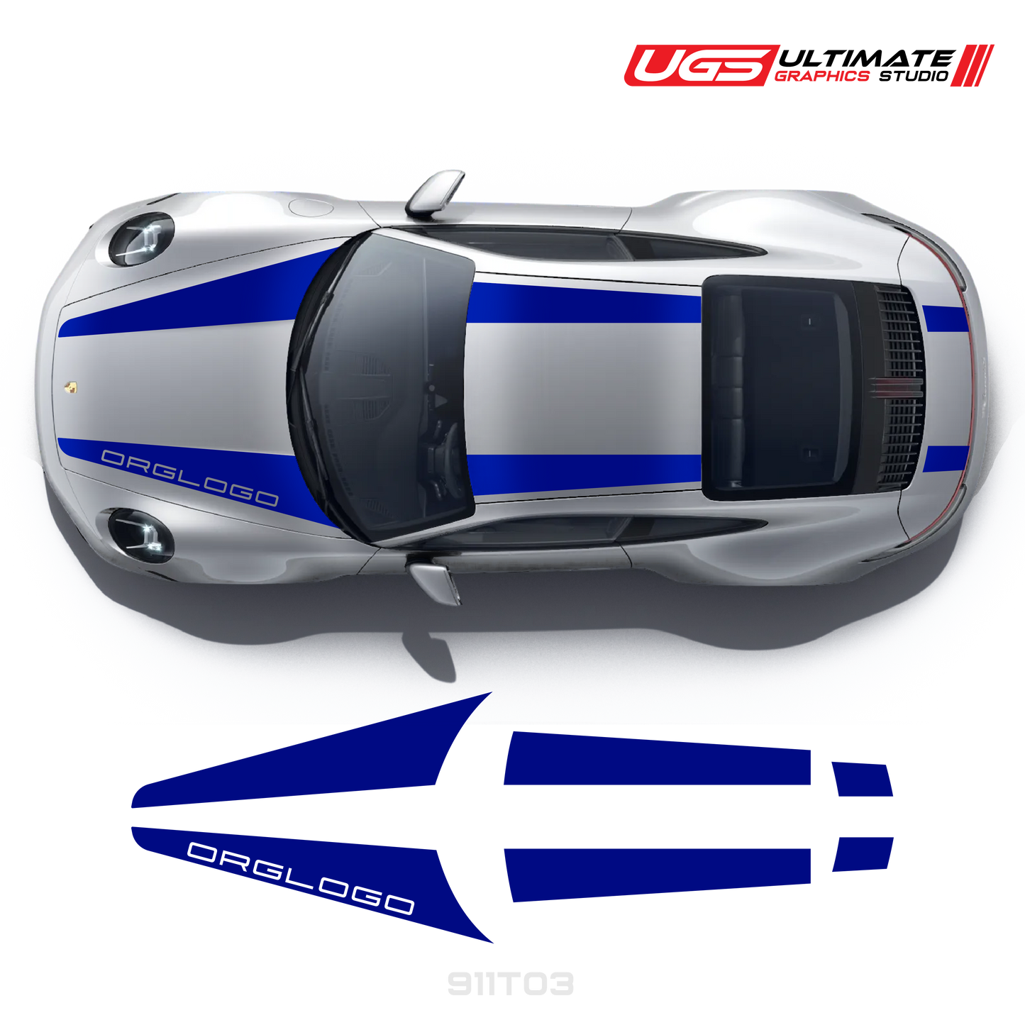 Top Dual Racing Graphics fits Porsche 911