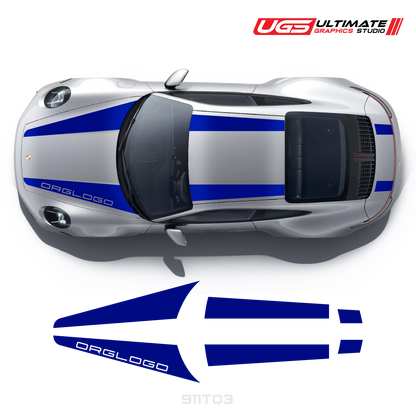 Top Dual Racing Graphics fits Porsche 911