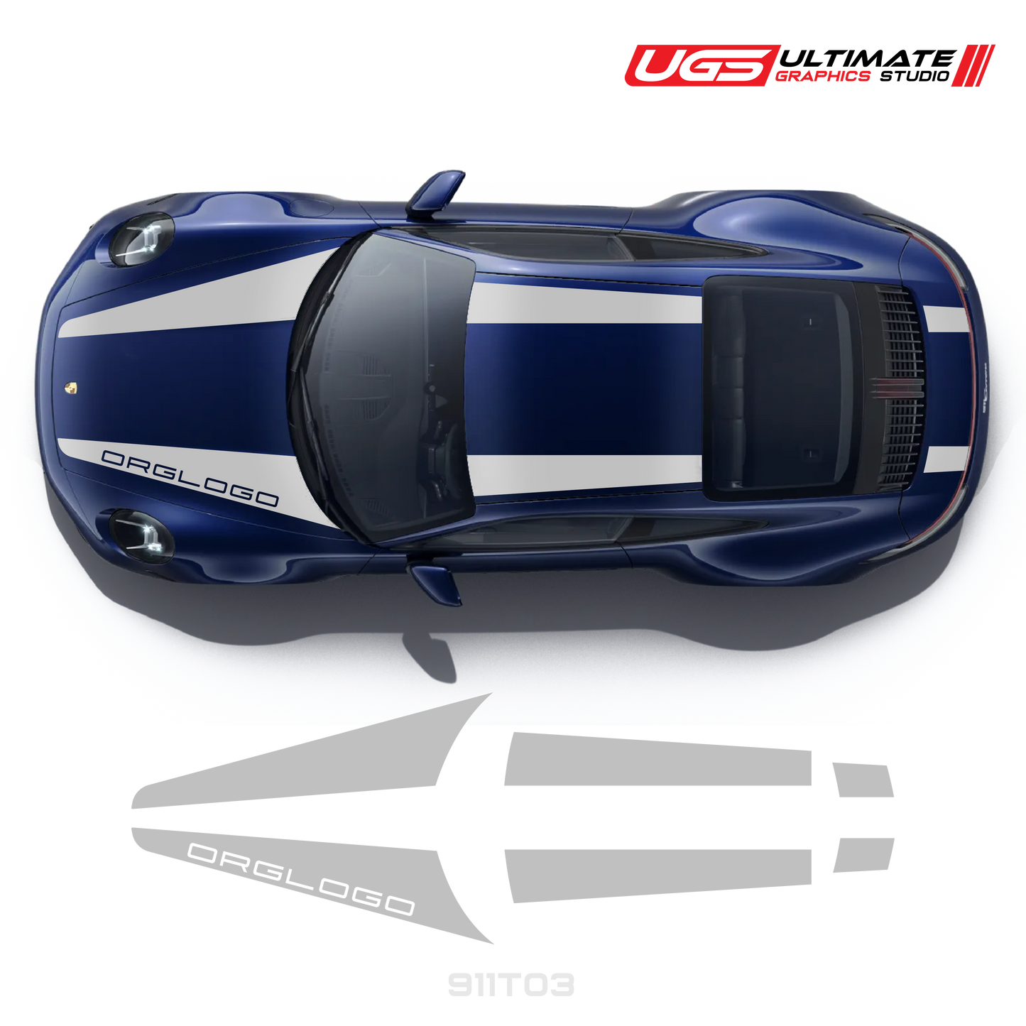 Top Dual Racing Graphics fits Porsche 911