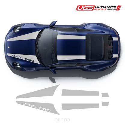 Top Dual Racing Graphics fits Porsche 911