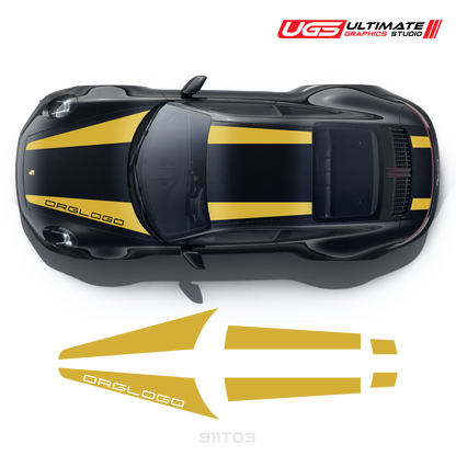 Top Dual Racing Graphics fits Porsche 911
