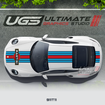 Martini Racing Top Stripe Kit for Porsche Models