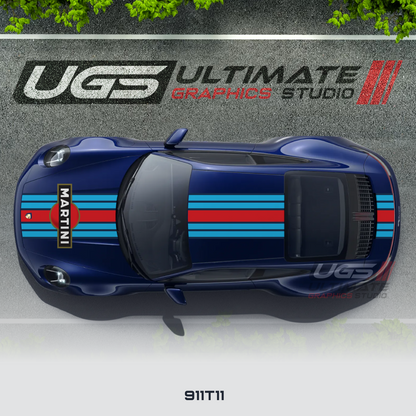 Martini Racing Top Stripe Kit for Porsche Models