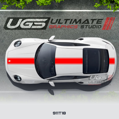 Top Racing Stripe 1 Color for Porsche Models