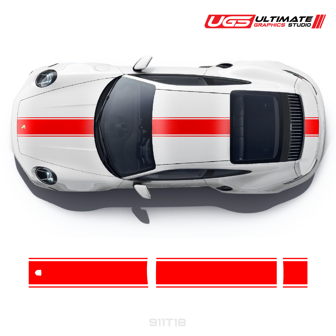 Single Top Stripes fits Most 911