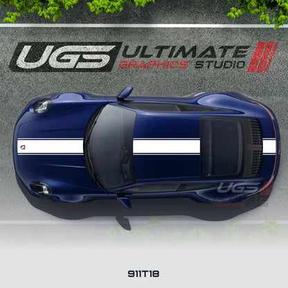 Top Racing Stripe 1 Color for Porsche Models