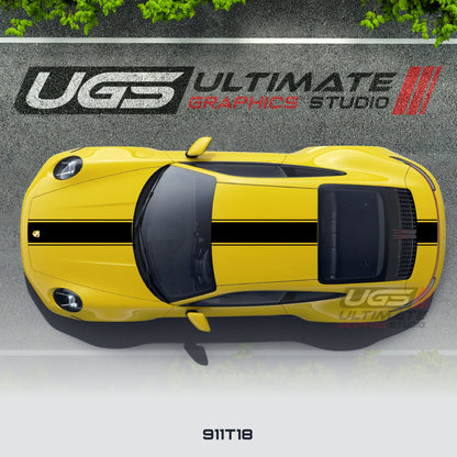 Top Racing Stripe 1 Color for Porsche Models