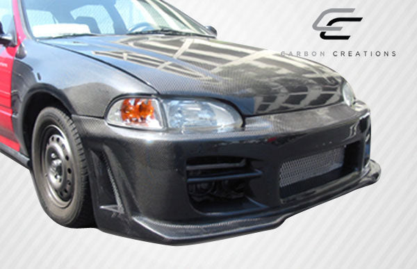 Carbon Creations OEM Look Hood Compatible With 1992-1995 Honda Civic - 1 Piece - 101091