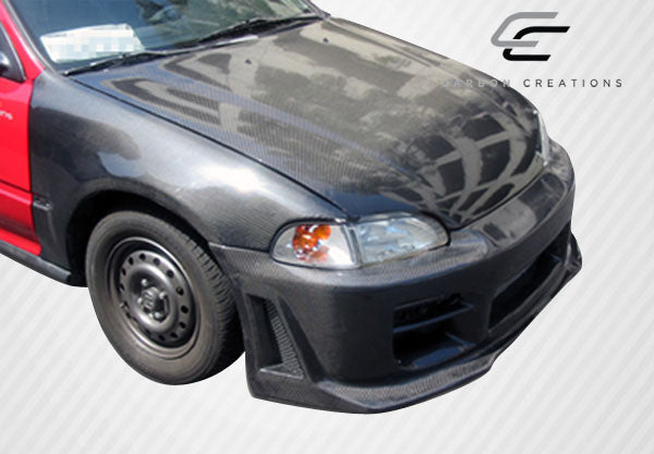 Carbon Creations OEM Look Hood Compatible With 1992-1995 Honda Civic - 1 Piece - 101091