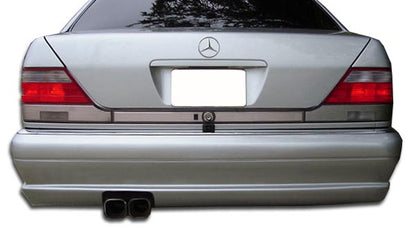 Extreme Dimensions Duraflex W-1 Rear Bumper Cover Compatible With 1992-1999 Mercedes S Class - 1 Piece - 105384