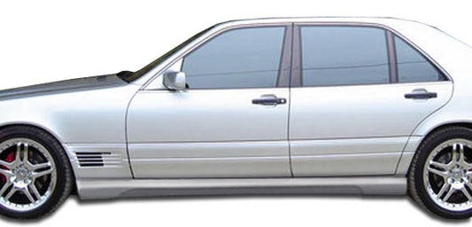 Extreme Dimensions Duraflex W-1 Side Skirts Compatible With 1992-1999 Mercedes S Class - 2 Piece - 105383
