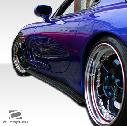 Extreme Dimensions Duraflex Type F Side Skirts Compatible With 1993-1997 Mazda RX7 - 2 Piece - 103574