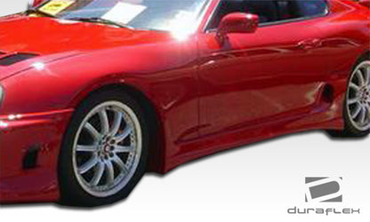 Extreme Dimensions Duraflex Bomber Side Skirts Compatible With 1993-1998 Toyota Supra - 2 Piece - 101329