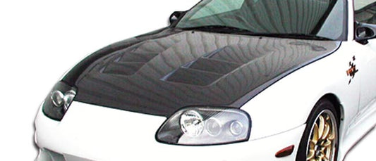 Carbon Creations TS-1 Hood Compatible With 1993-1998 Toyota Supra - 1 Piece - 103690