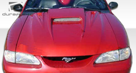 Extreme Dimensions Duraflex Spyder 3 Hood Compatible With 1994-1998 Ford Mustang - 1 Piece - 101423