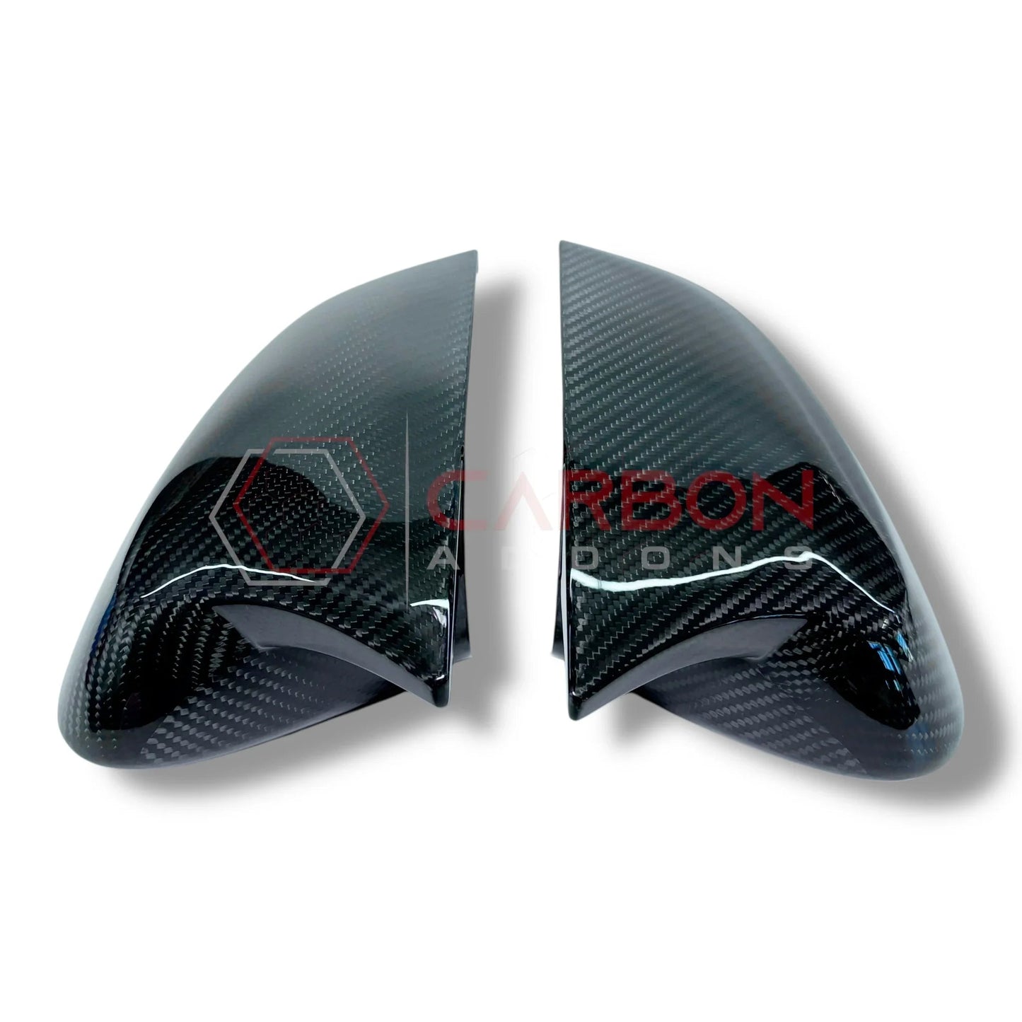 C8 Corvette Carbon Fiber M-Style Side View Mirror Cap Covers