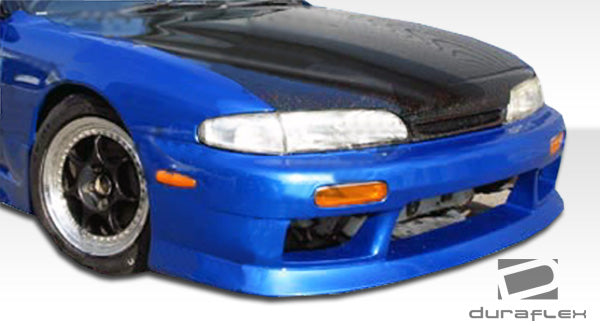 Extreme Dimensions Duraflex V-Speed Front Bumper Cover Compatible With 1995-1996 Nissan 240SX - 1 Piece - 101649