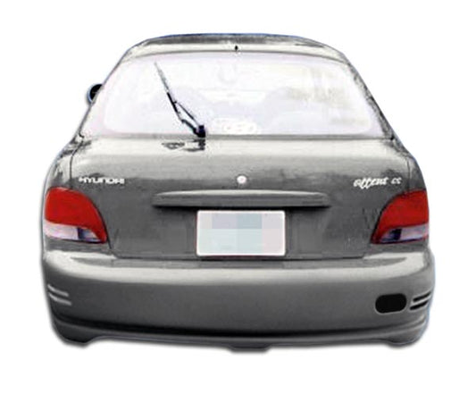 Extreme Dimensions Duraflex Evo Rear Bumper Cover Compatible With 1995-1999 Hyundai Accent - 1 Piece - 101587