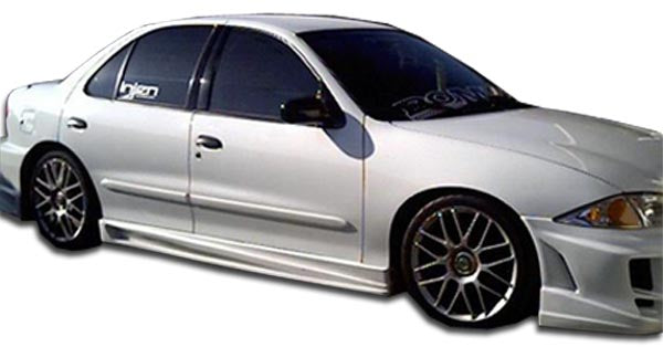 Extreme Dimensions Duraflex Bomber Side Skirts Compatible With 1995-2005 Chevrolet Cavalier - 2 Piece - 101805