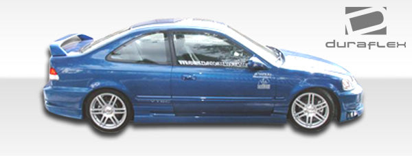 Extreme Dimensions Duraflex Bomber Side Skirts Compatible With 1996-2000 Honda Civic - 2 Piece - 101719