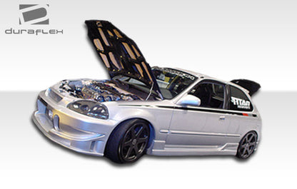 Extreme Dimensions Duraflex Buddy Front Bumper Cover Compatible With 1996-1998 Honda Civic - 1 Piece - 101736