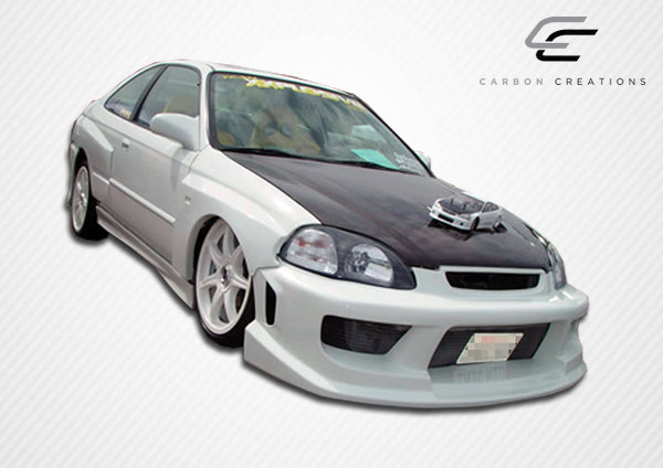 Carbon Creations OEM Look Hood Compatible With 1996-1998 Honda Civic - 1 Piece - 101709